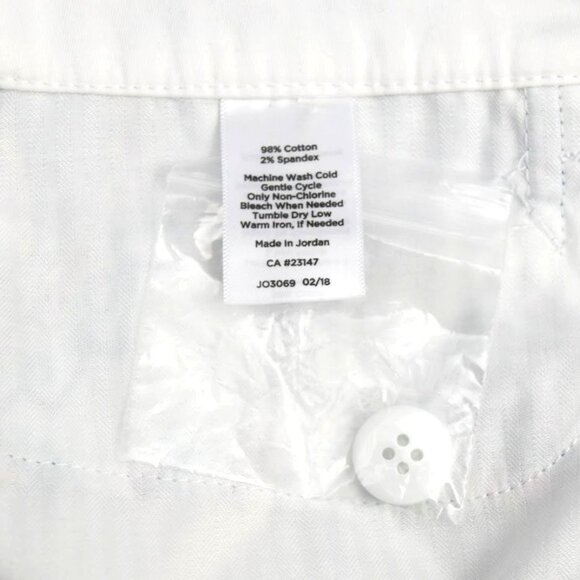 Talbots Perfect Skimmer Pants Womens 14P Multicolor Paisley Cotton Pedal Pushers - Picture 7 of 8